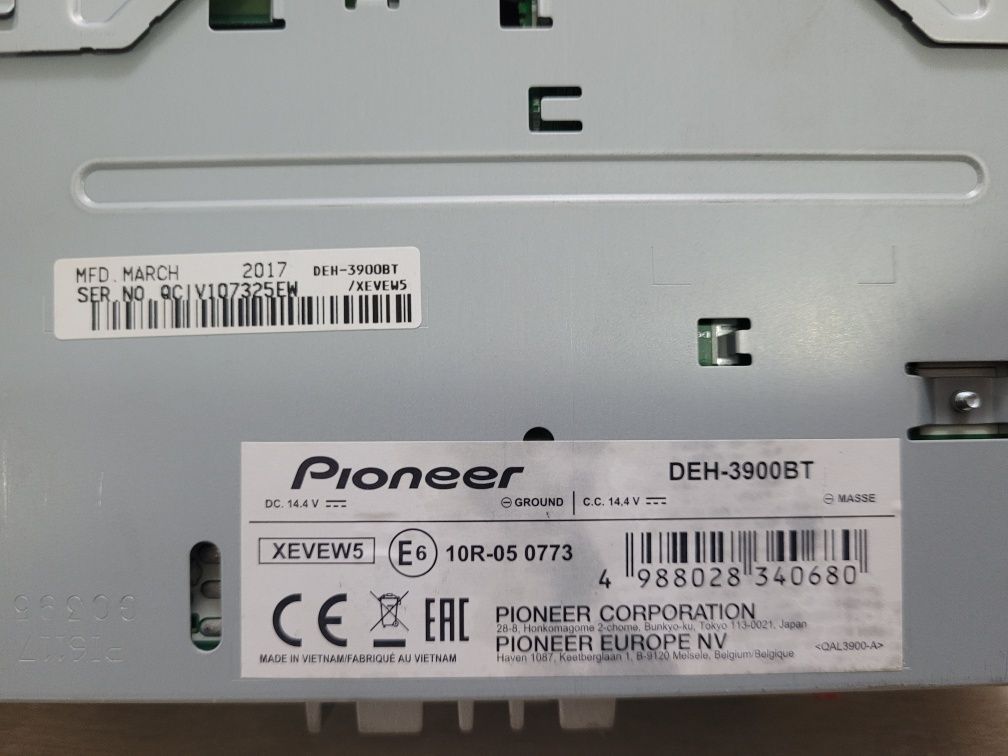 CD Player auto Pioneer DEH-3900BT, 4x50 W
