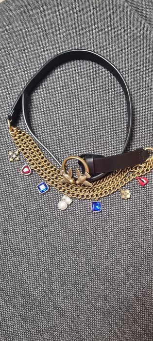 Curea Pinko cu strasuri colorate