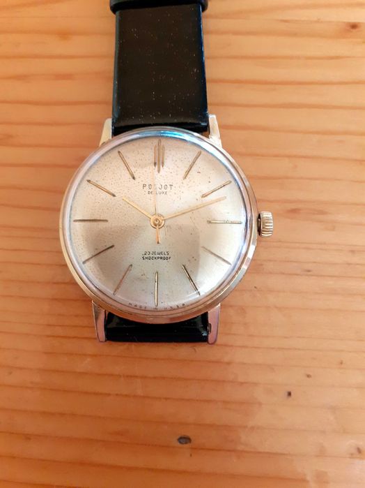 Колекционерски стоманен POLJOT De Luxe Extra slim USSR-Руски механичен