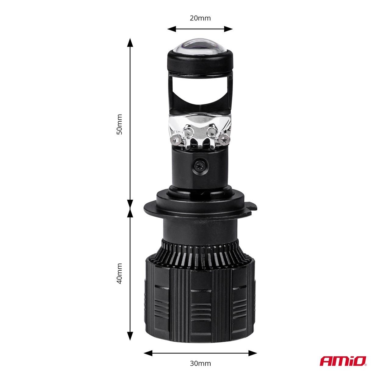 автомобилни led крушки pl lens series h7/h18 lens 6000k canbus ...