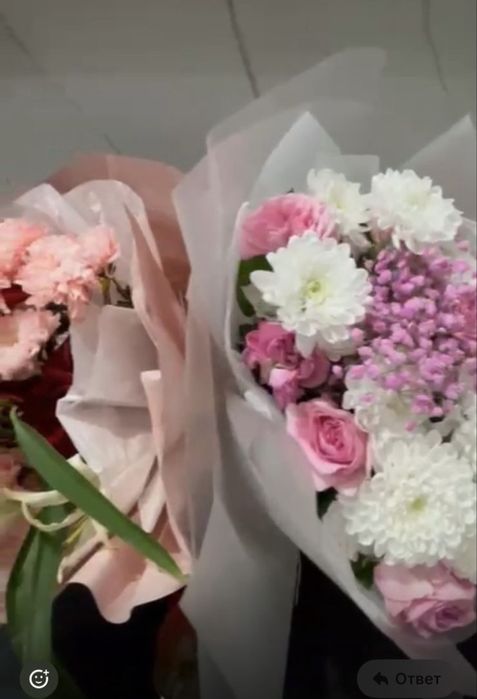 Букет цветов б/у