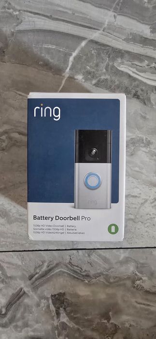 Video interfon Ring Battery Doorbell Pro, sonerie fara fir, conversati