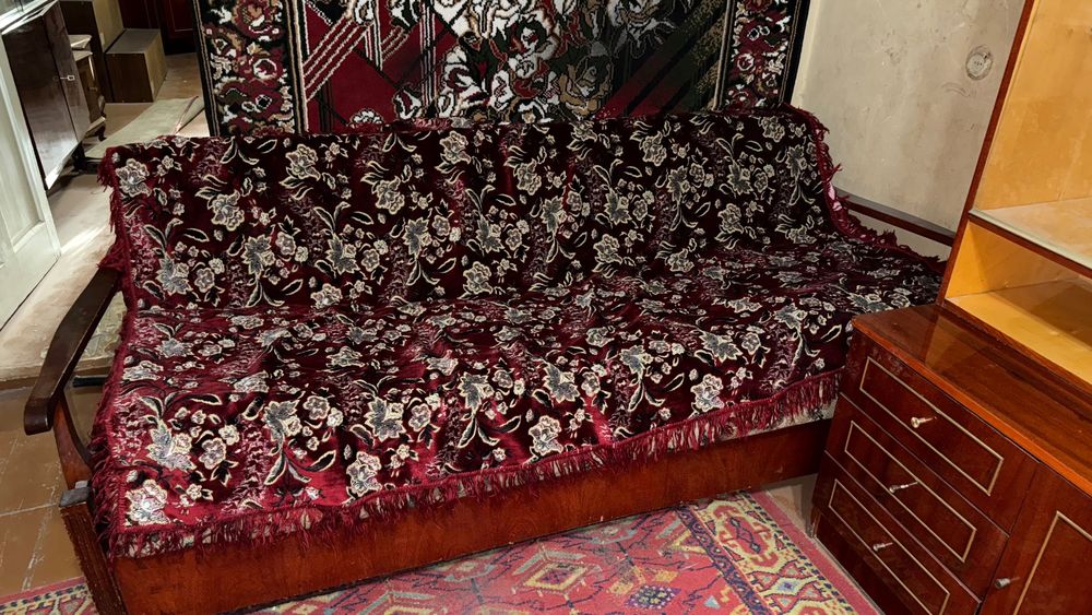 Комплект раздвижной диван, кресла и стол