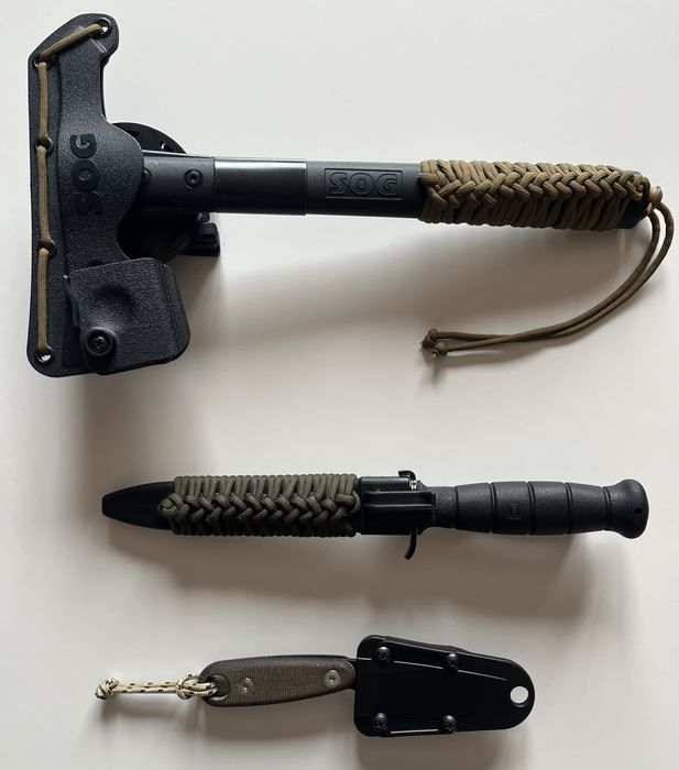 SOG Fast hawk,Esee Izula 2,Glock Field Knife 78