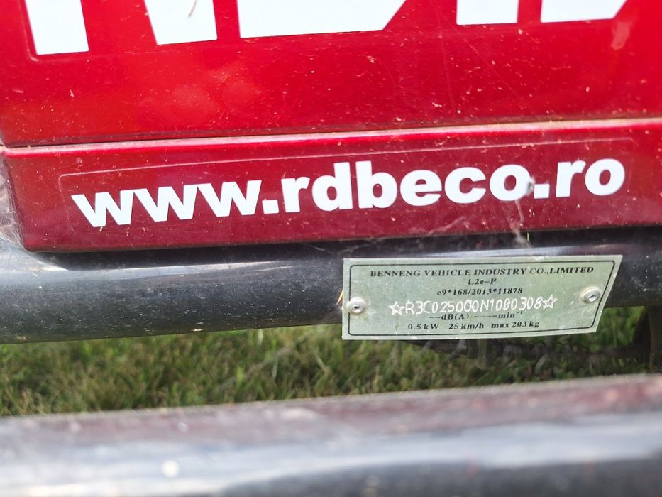 Triciclu electric RDB Sinoe 500 W • Autonomie 30 km • 4.900 lei (neg)
