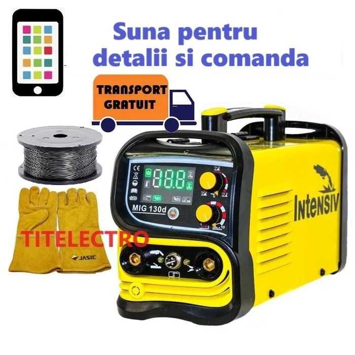 Aparat sudura MIG 130di INTENSIV fara gaz + sarma flux 0.8mm + manusi