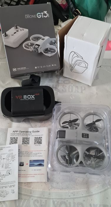 Drona GT3 + 2 acumulatori + ochelari VR noua