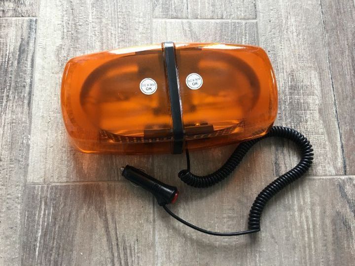 girofar led cu magnet, flexzon, 12 v, 24w, ip65, 31x16x7 cm