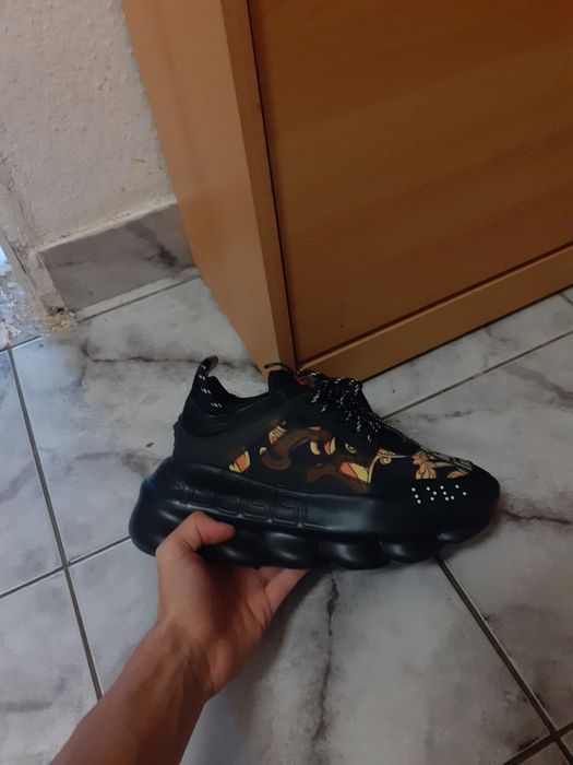 Versace chain reaction meduza print