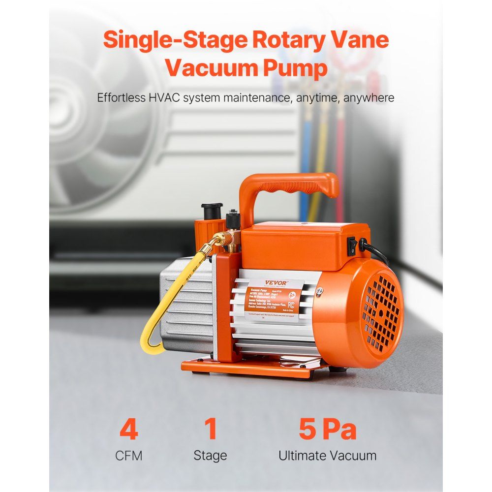 Pompă Vacuum 113.3L/min, Înlocuitor Ulei Inclus