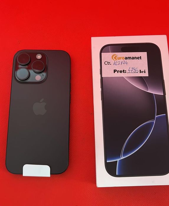 Telefon mobil Apple iPhone 16 Pro, 256GB, 5G Neactivat -A-