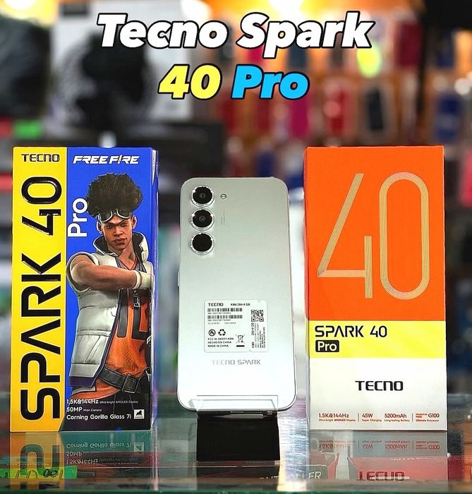 Tecno SPARK 40 Pro New Skidka+Garantiya+Dastafka