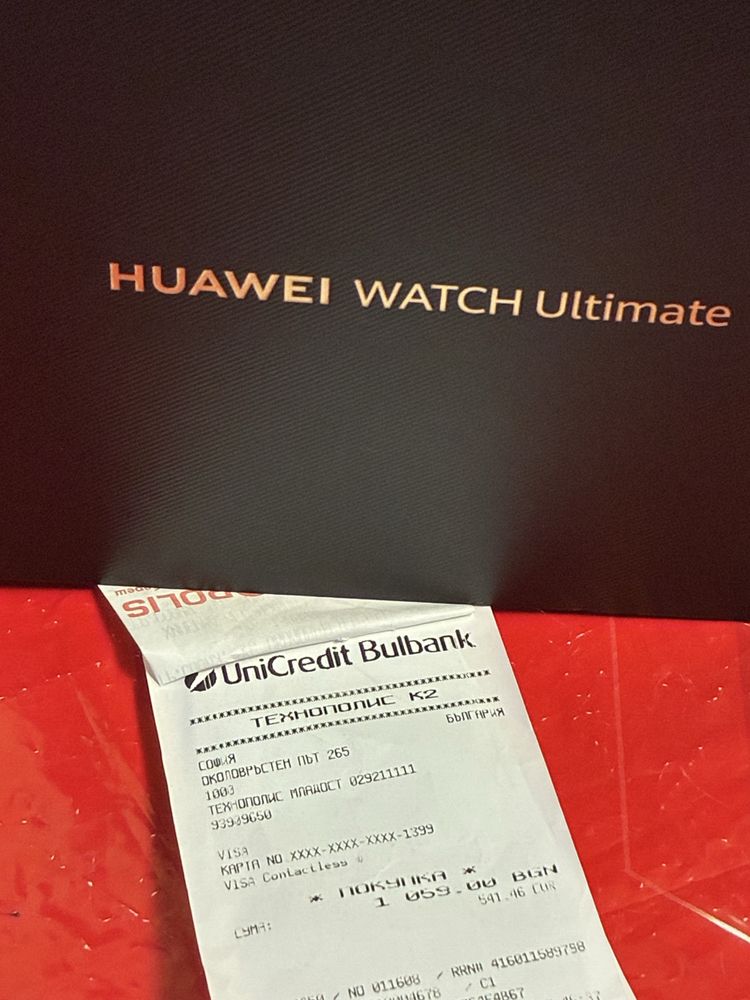 КАТО НОВ 48mm Huawei Watch ULTIMATE Гаранция Technopolis 2026 Black