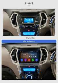 Мултимедия за HYUNDAI SANTA FE IX45 плеър Android Навигация Двоен дин