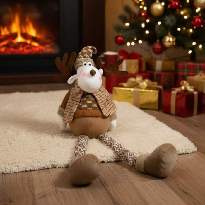 Коледна декоративна фигура – еленче с опъващи се крачета;