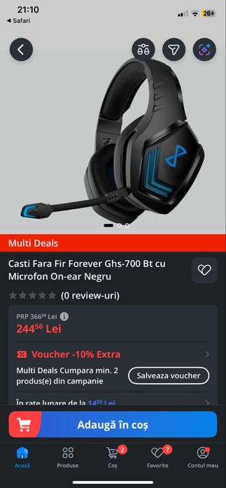 Vand casti wireless de gaming