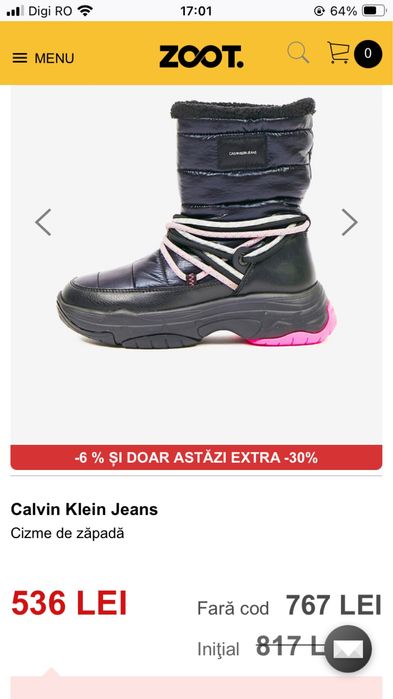 Vand cizme de zapada Calvin Klein