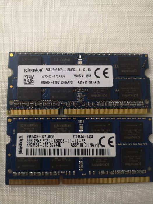 8GB RAM DDR3L 1600Mhz