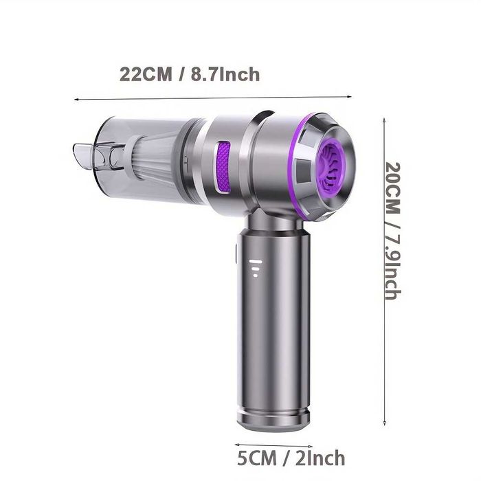 Безжична Преносима Прахосмукачка HL-121 – 4-в-1 за Автомобила, 16000PA