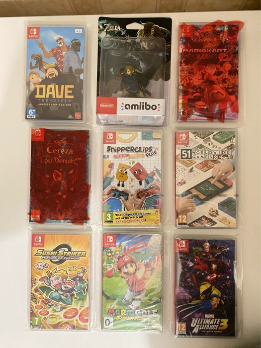 Игры для Nintendo switch и Amiibo