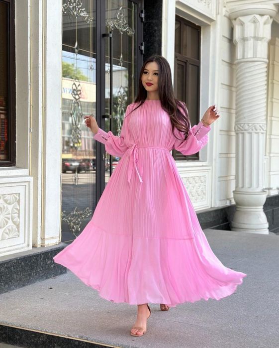 Нежное розовое платье 50 размера, как новое