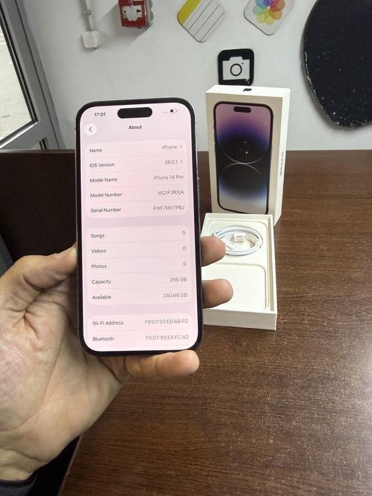Vand Iphone 14 Pro 256Gb Purple Full box