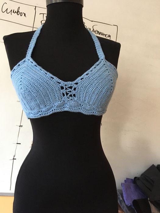 Дамски плетен топ