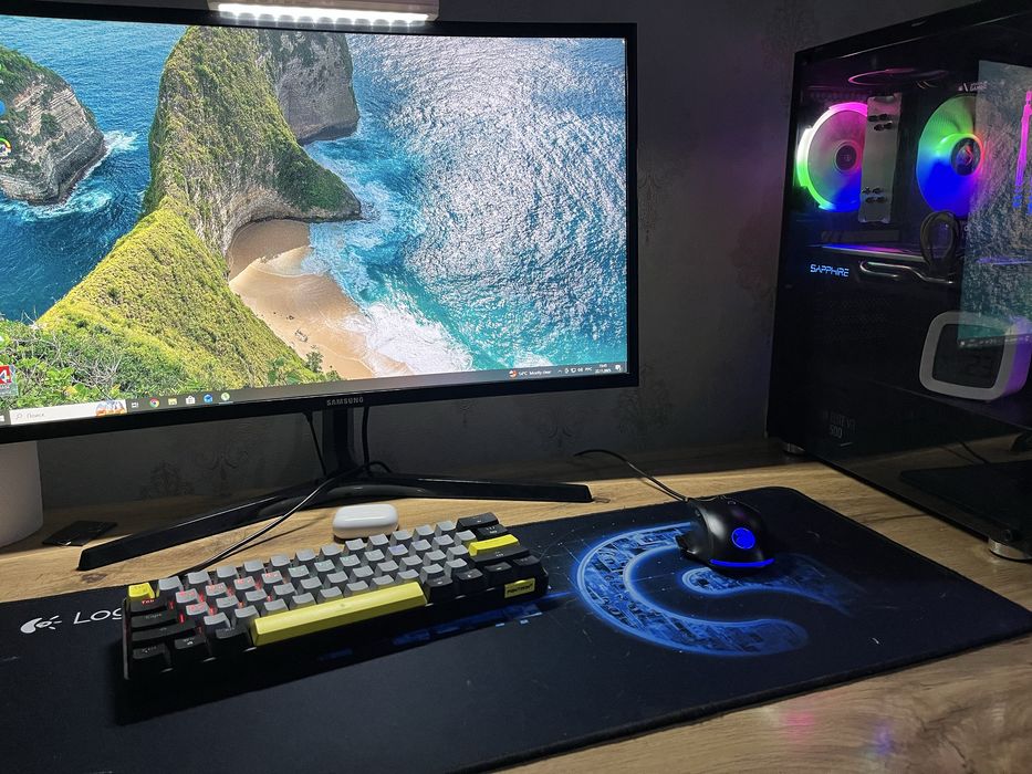 Игровой кейс ryzen 5 2600 / RX 580 / DDR4 16gb / 256 Ssd