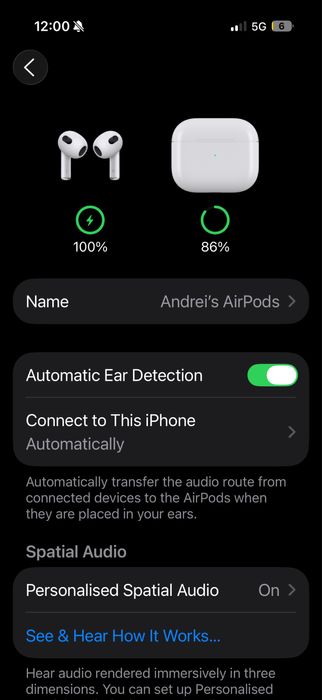 AirPods 3 – Sigilate – Toate funcțiile active
