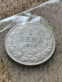 Монета 1лв 1910г цар Борис 3-ти