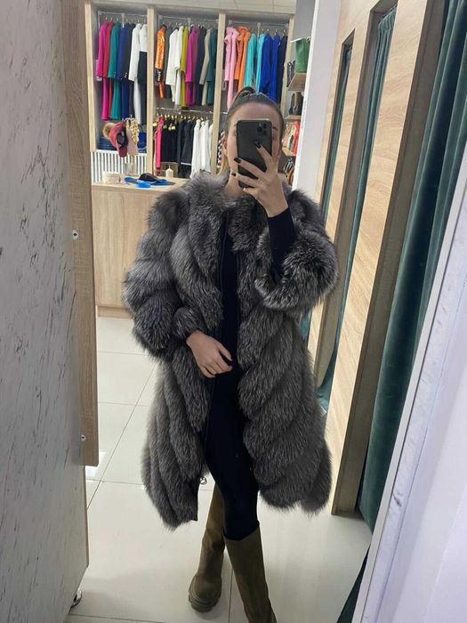 Blană Naturală de Vulpe – Luxury Premium