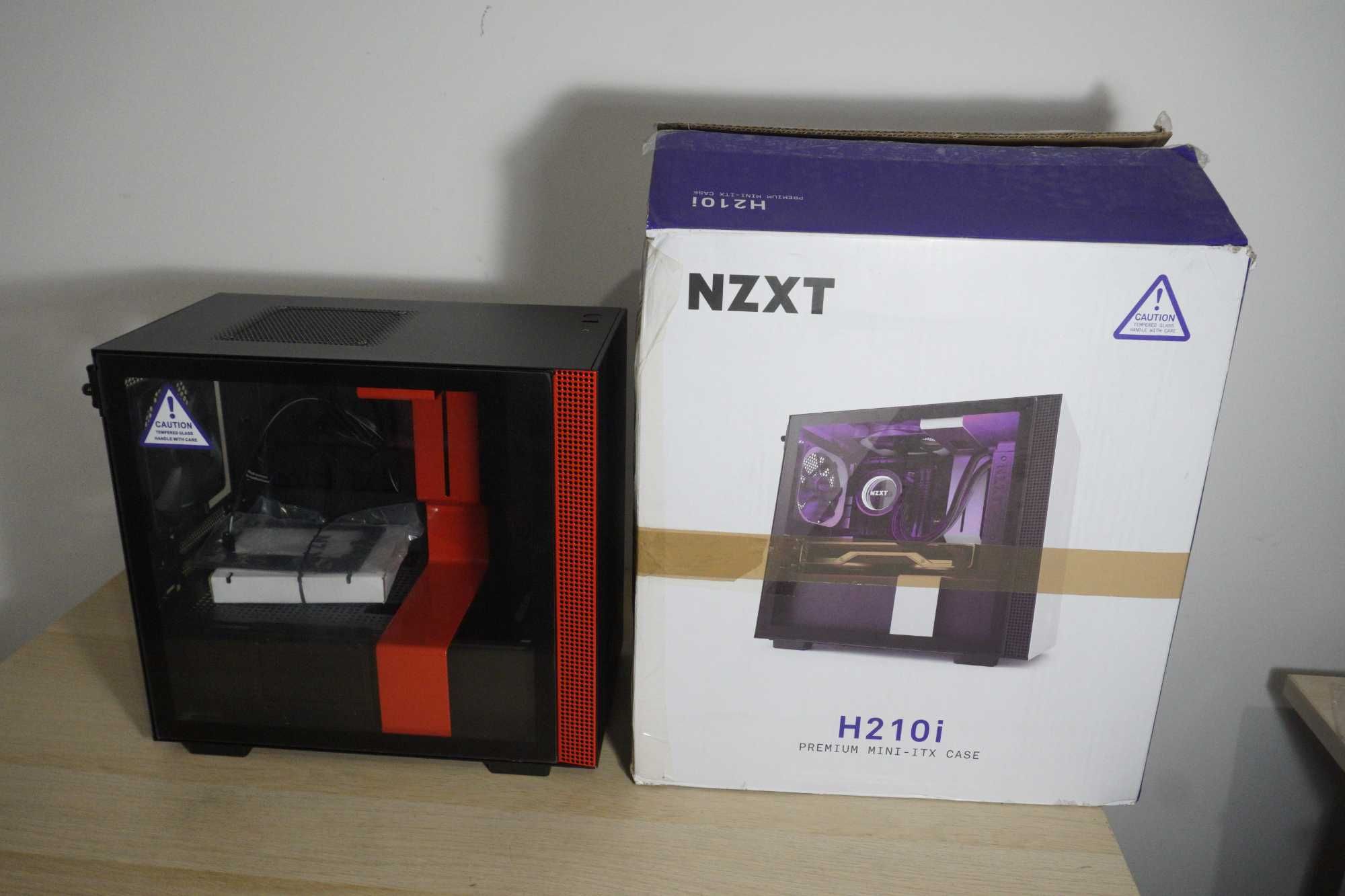 [Нова разопакована] mini ITX кутия NZXT H210i black and red (вкл ДДС)