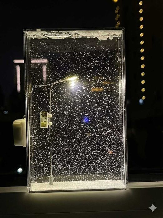 Комплект за DIY снежна улична лампа – нощна лампа и коледна украса