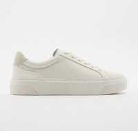 ZARA новые кожаные кеды кроссовки sneakers trainers 39