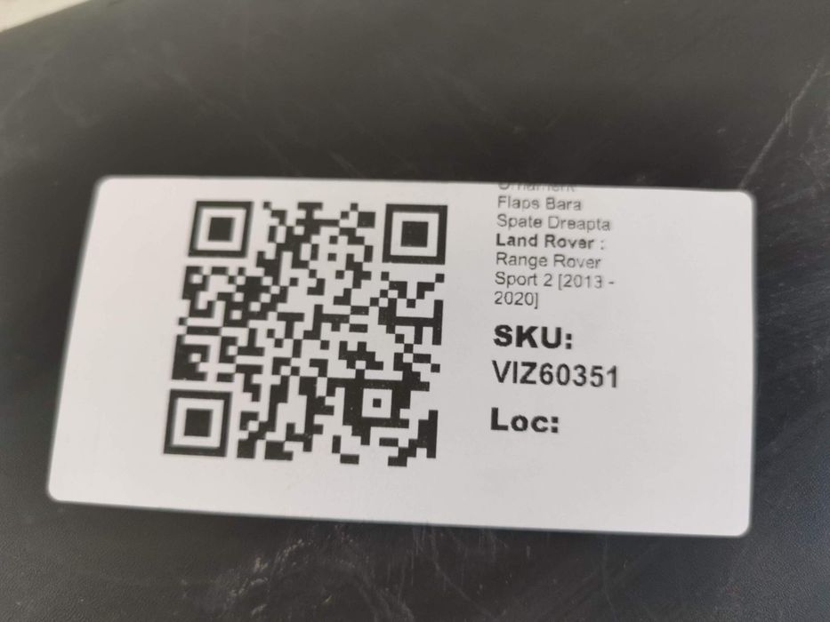 Орнамент Флапс Задна Броня Дясна Ленд Ровер Рейндж Ровер Спорт 2 / Lan