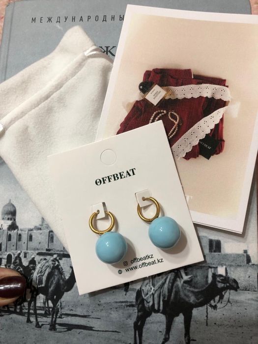 Серьги Offbeat нержавеющая сталь