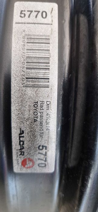 Железни джанти 14" TOYOTA AYGO 4x100