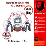 Aparate de muls vaci noi cu 1- 2 posturi Agramix
