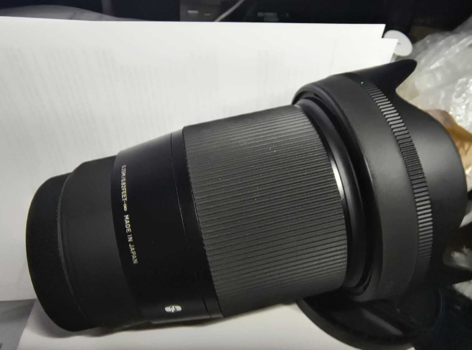 Vand lentila Sigma  16mm f1,4 montura Fujifilm FX