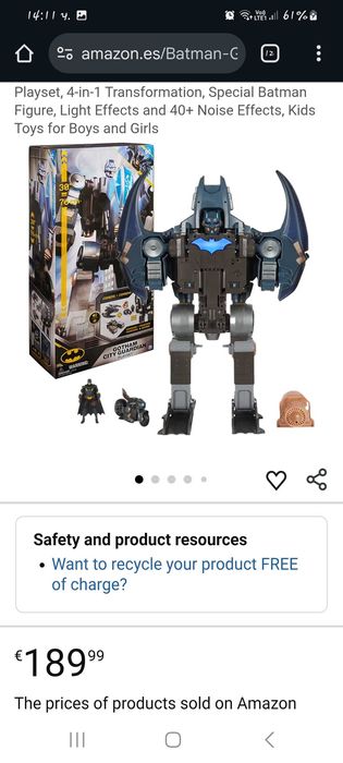 Batman robot 4 in 1