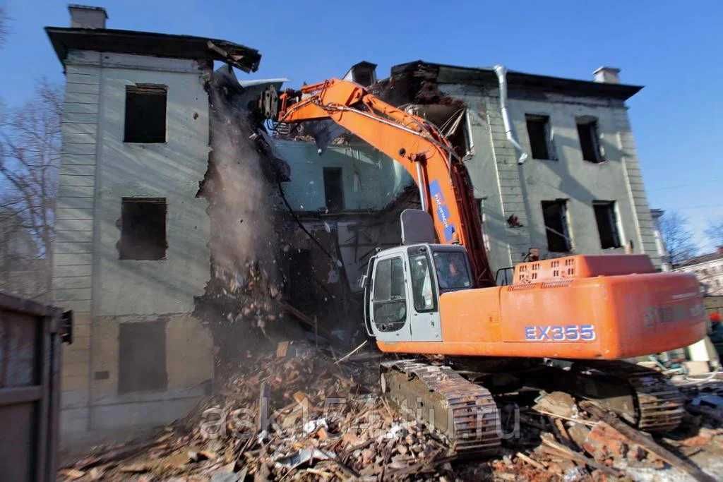 Услуги по Сносу и демонтажу старых зданий очистка участка участка