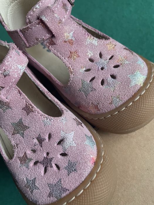 Pantofi barefoot din piele Bopi 21, 14 cm