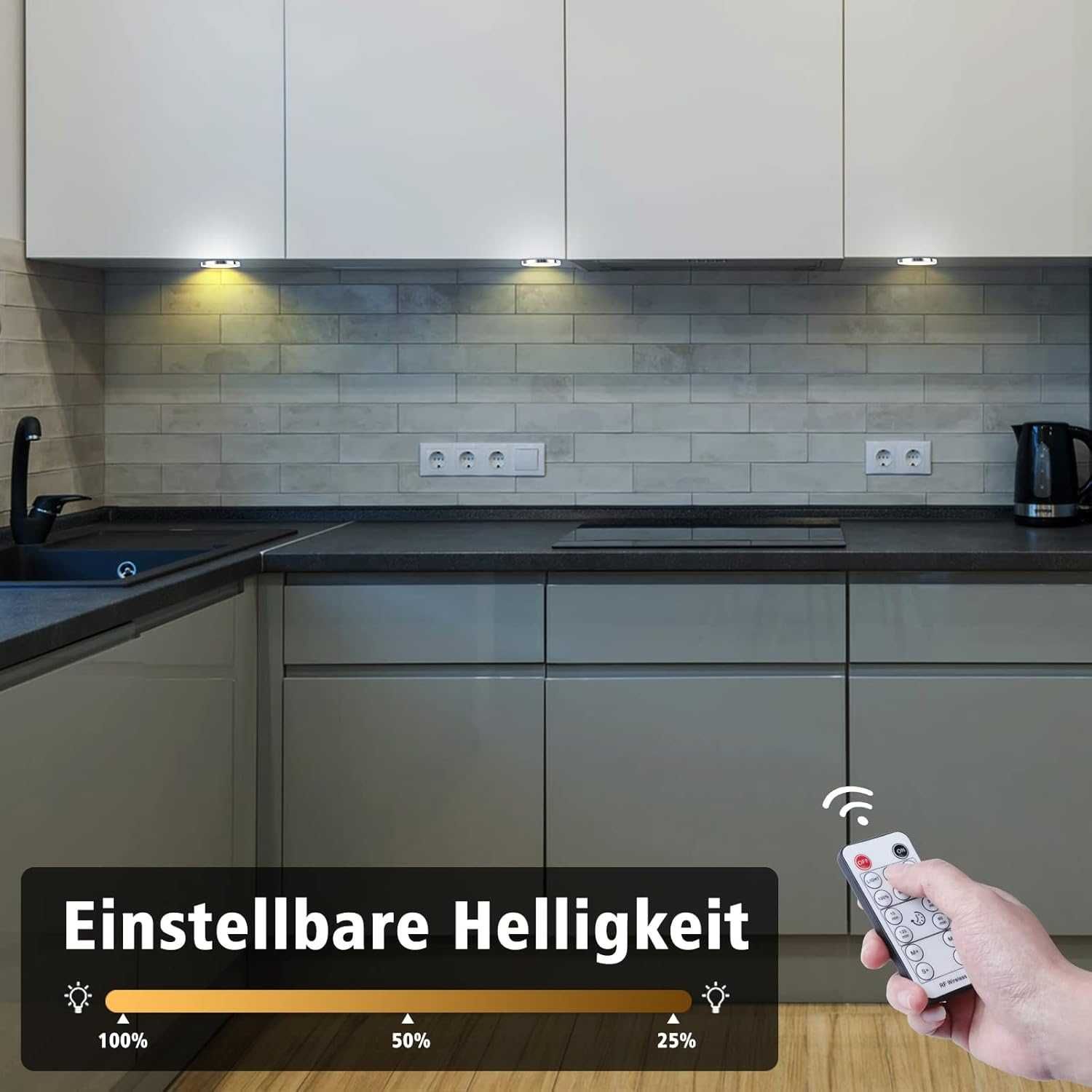 НОВИ! LED лампи 12V, димируеми, с дистанционно, 6 бр/к-кт