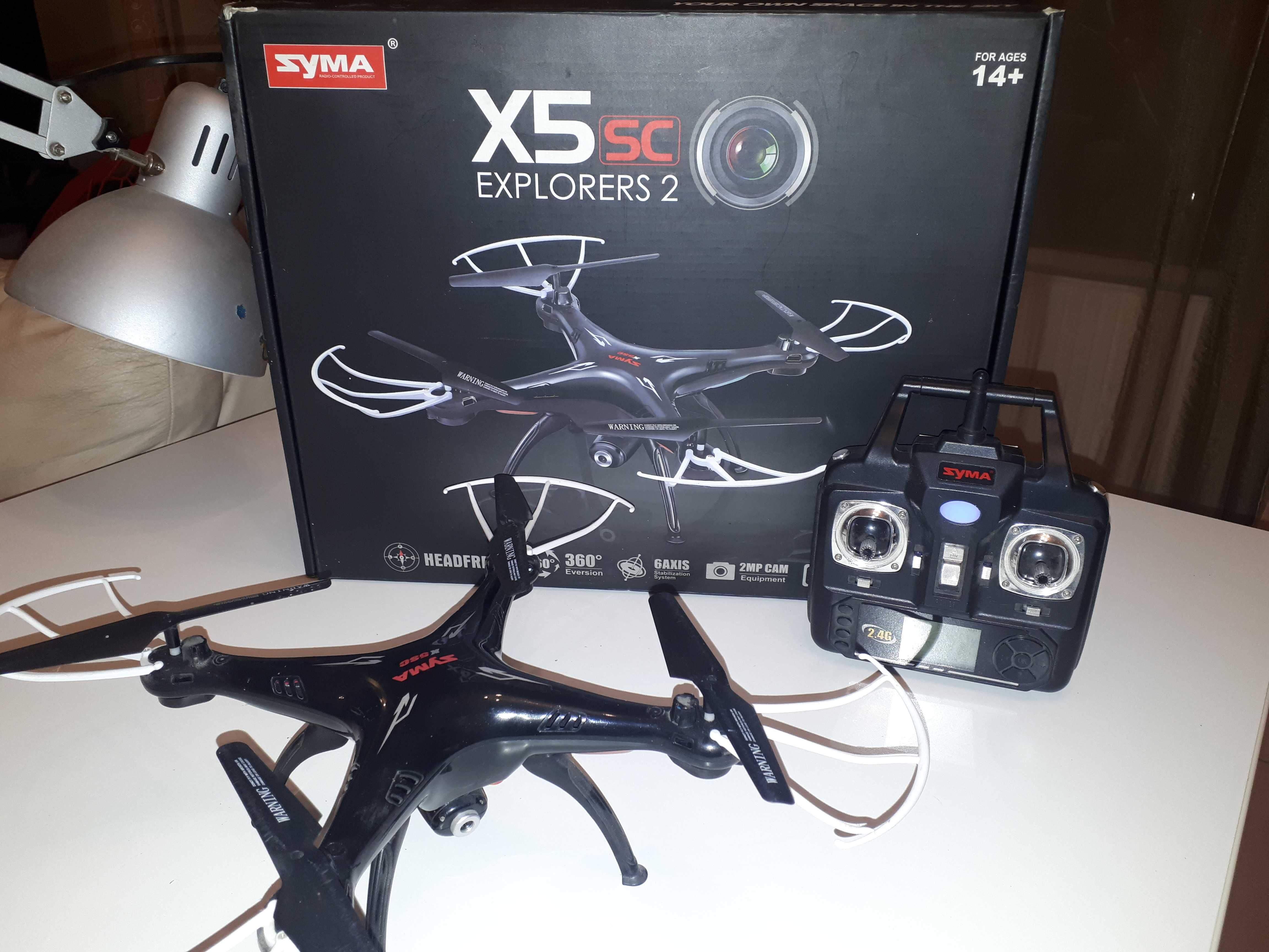 Drona SYMA X5SC Explorers 2, Quadcopter 2,4 GHz, cameră 2Mp Gyro 6 axe