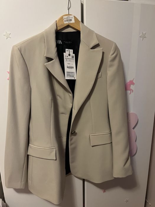 Sacou Zara crem nou S