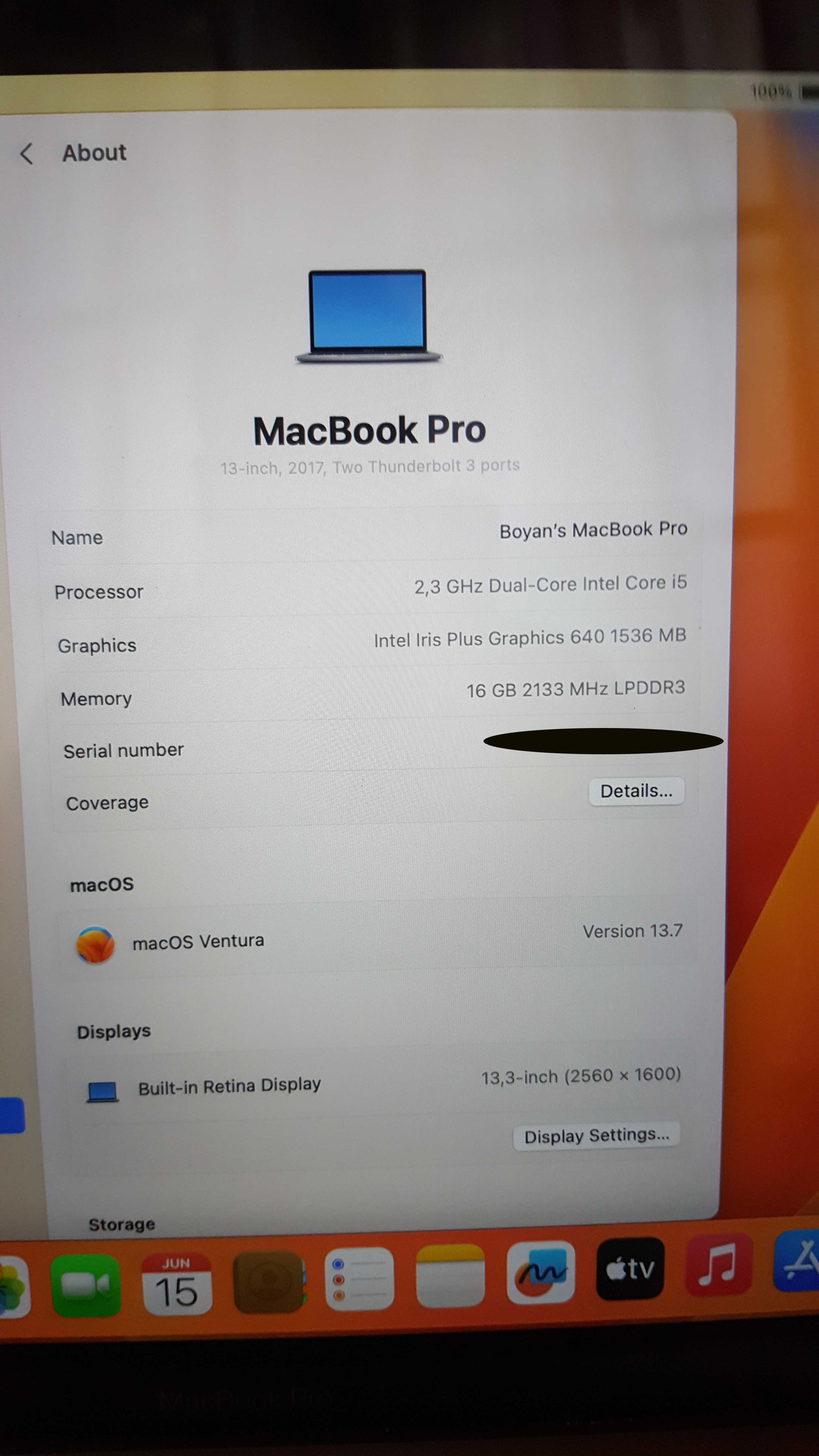 Macbook Pro 16 gb_512 gb