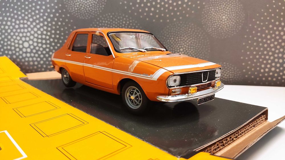 Macheta Rara - Renault 12 TS Orange - 1/18 Solido Dealer Edition
