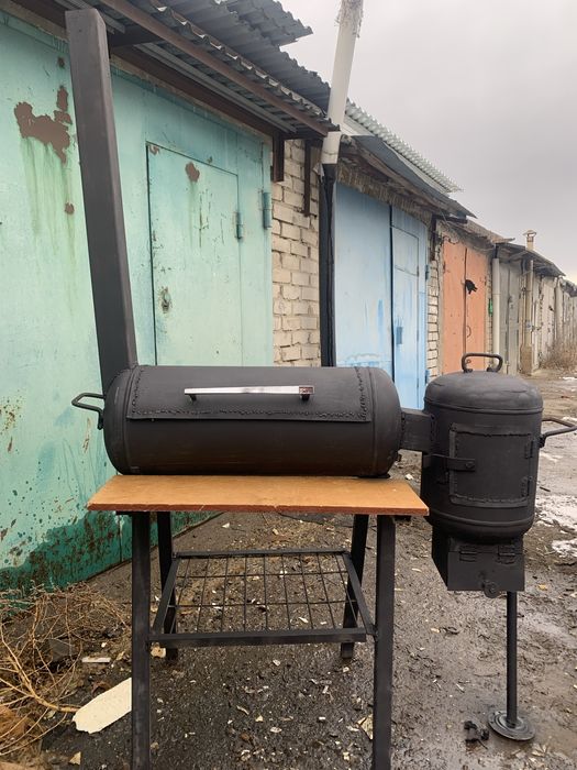 Мангал- барбеккю с печью под казан