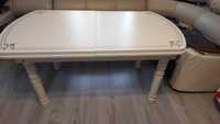 Стол кухонный белый. Размером 200-160×90×77 см. Полная длина 2 м.