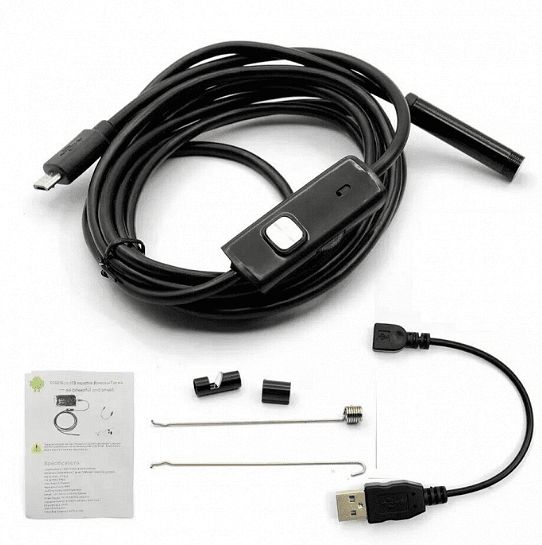 Ендоскоп камера за телефон лаптоп компютър android с 2.5м кабел